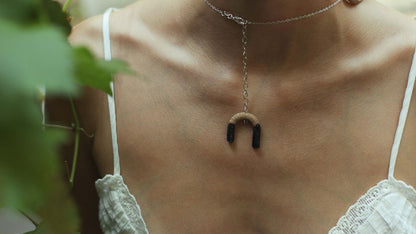 necklace with star moon and heart