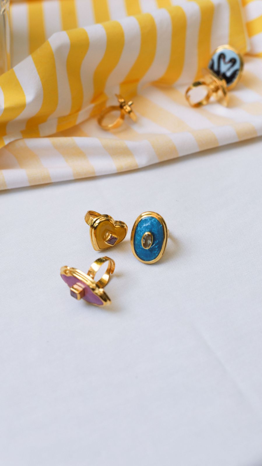 Ocean Glint Oval Ring