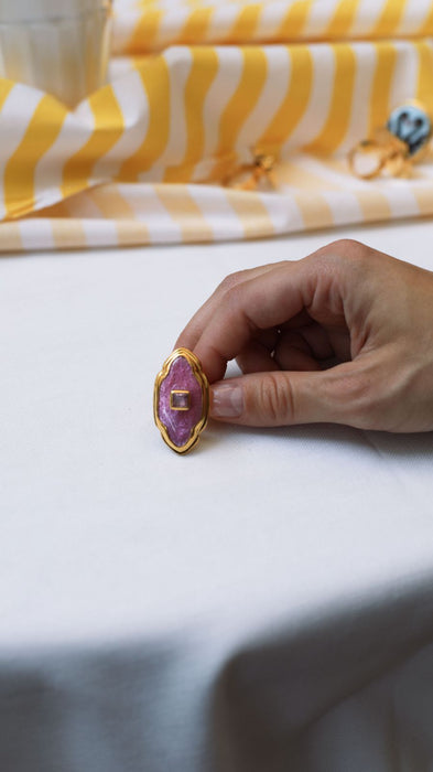 Blush Oval Luxe Ring