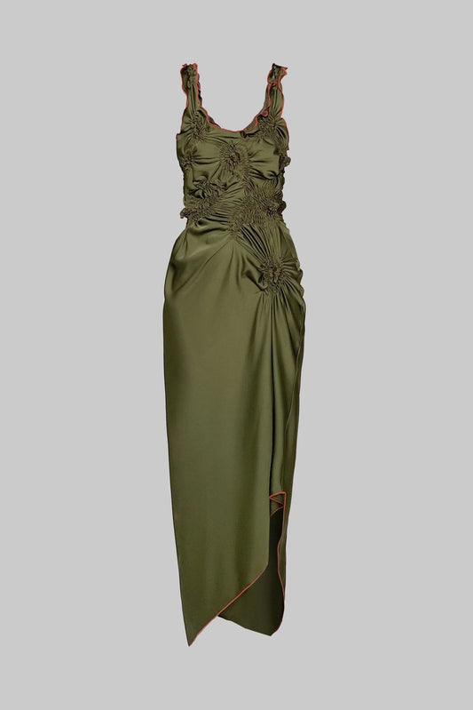 MARKIZA PAISLEY DRESS IN SATIN