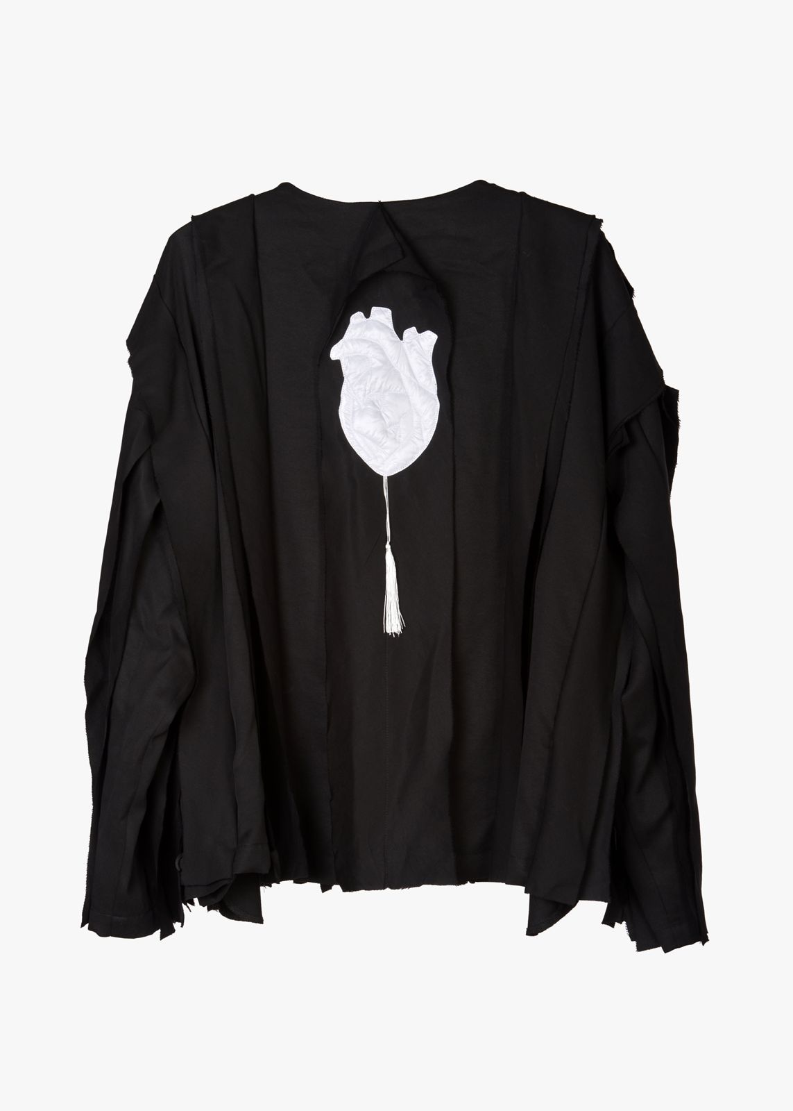 Tencel blouse with heart on the back