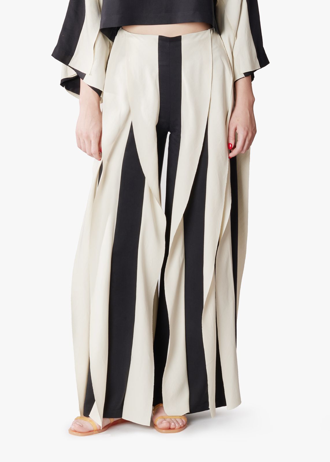 Tencel striped pants