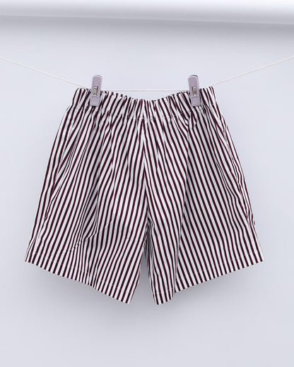 IERI Burgundy & White Striped Pajama