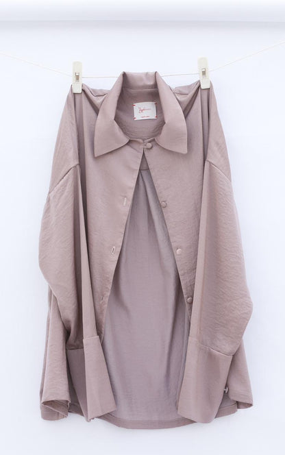 IERI Dusty mauve pajama shirt