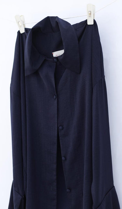 IERI Classic Navy Button-Up pajama shirt