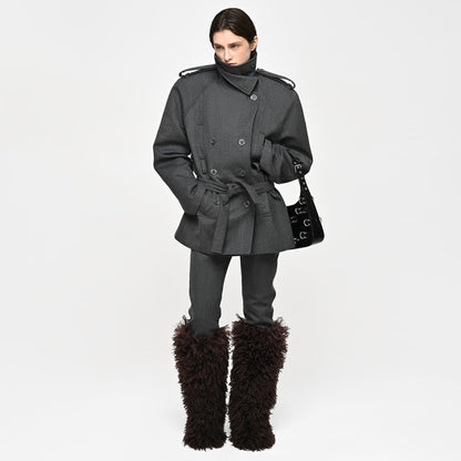 bokuchava LA NUIT CROP TRENCH