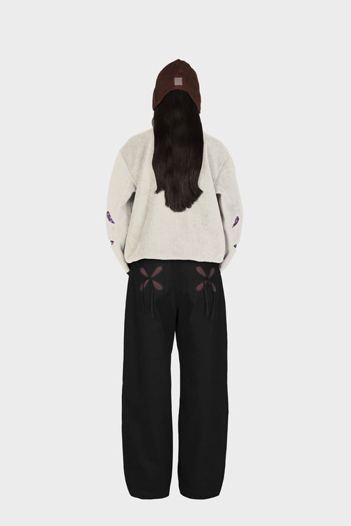 BELLFLOWER FLEECE SWEATSHIRT JKIM ivory