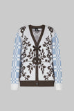 BLANKET KNIT CARDIGAN  Ivory-Multi