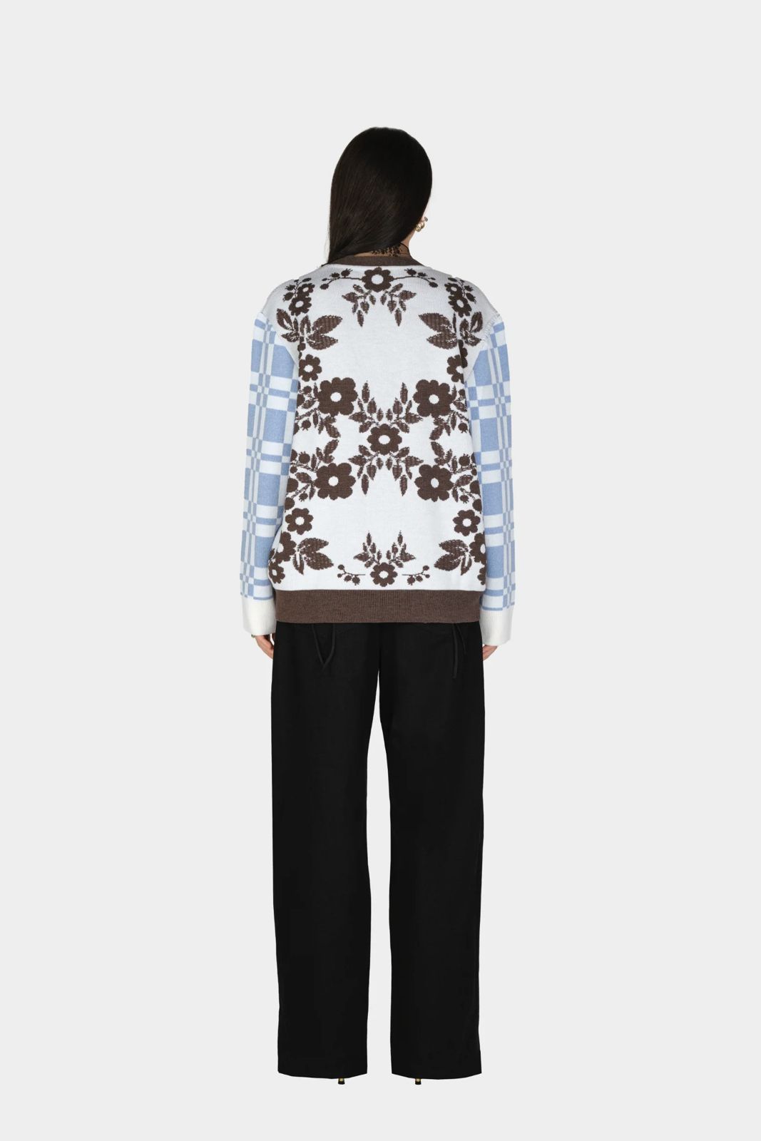 BLANKET KNIT CARDIGAN  Ivory-Multi