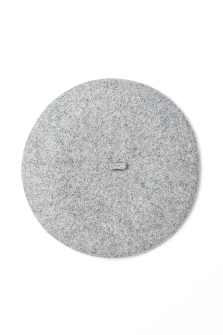 PLAQUE EMBELLISHED WOOL BERET