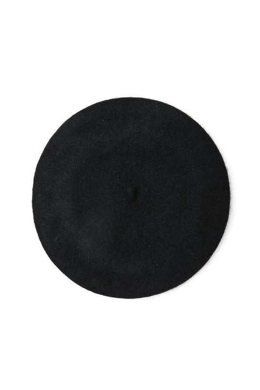 PLAQUE EMBELLISHED WOOL BERET
