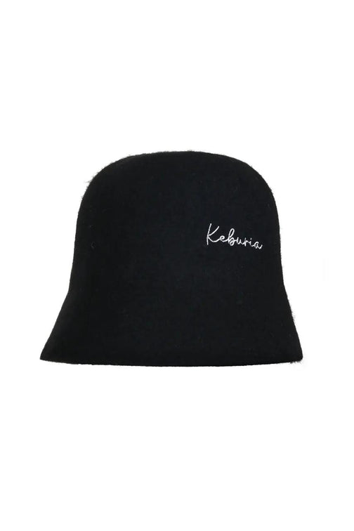 EMBROIDERED WOOL BUCKET HAT