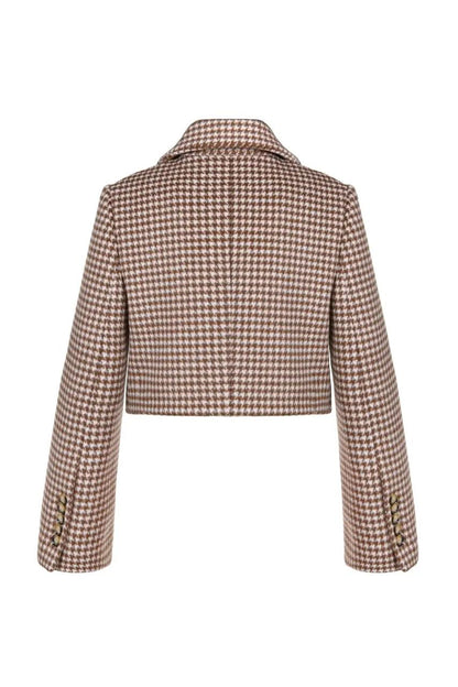 WOOL HOUNDSTOOTH JACKET