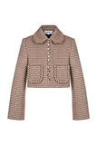 WOOL HOUNDSTOOTH JACKET