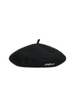 PLAQUE EMBELLISHED WOOL BERET