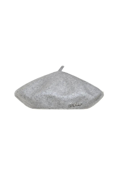 PLAQUE EMBELLISHED WOOL BERET