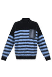 STRIPED ALPACA SWEATER