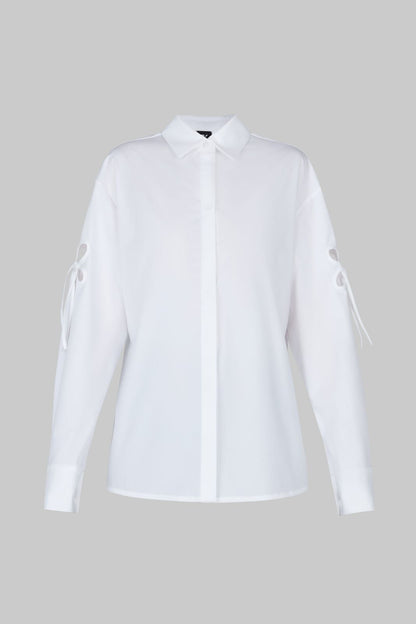 white PETAL SHIRT