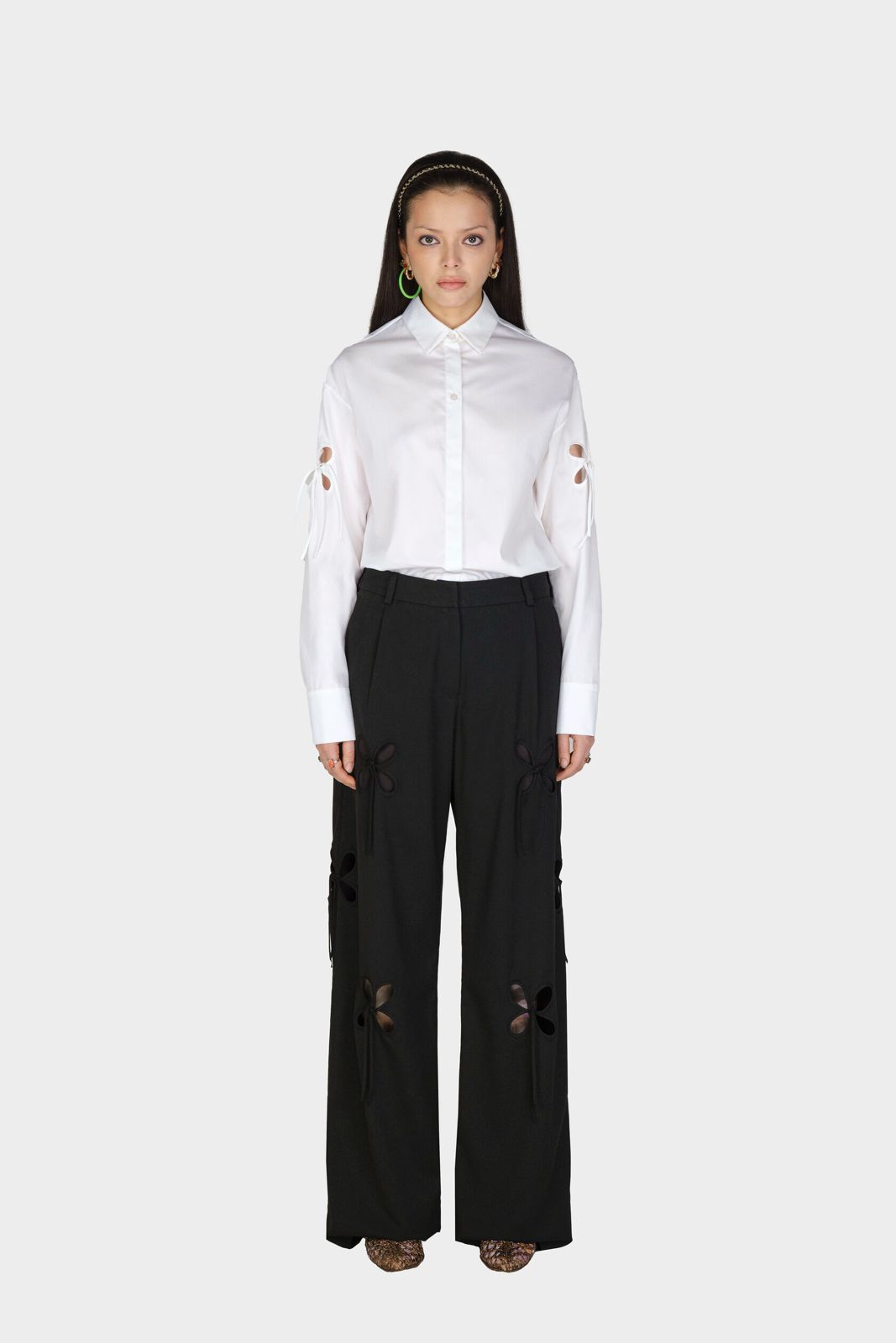 white PETAL SHIRT