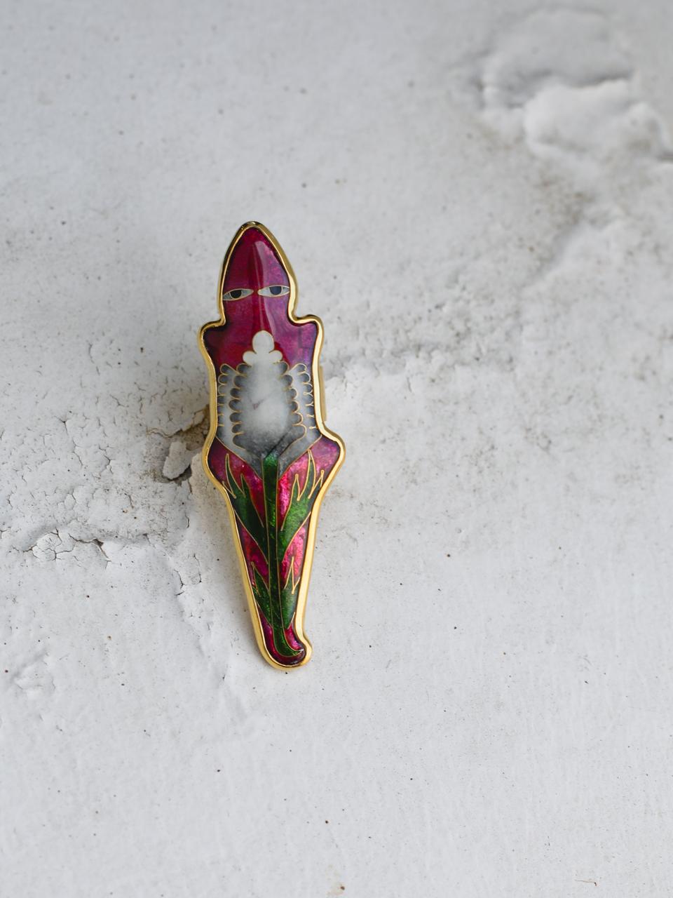 Crimson Lizard Ring