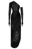 Asymmetric Glove Dress