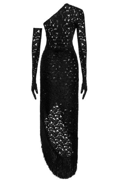 Asymmetric Glove Dress