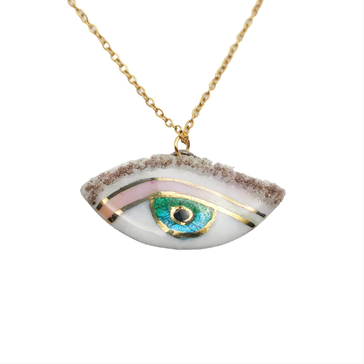 David Bakuradze eye necklace