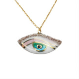 David Bakuradze eye necklace