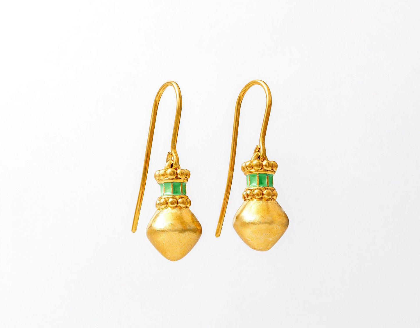 Earrings with Enamel