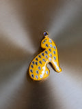 Gongli Yellow Leopard Brooch
