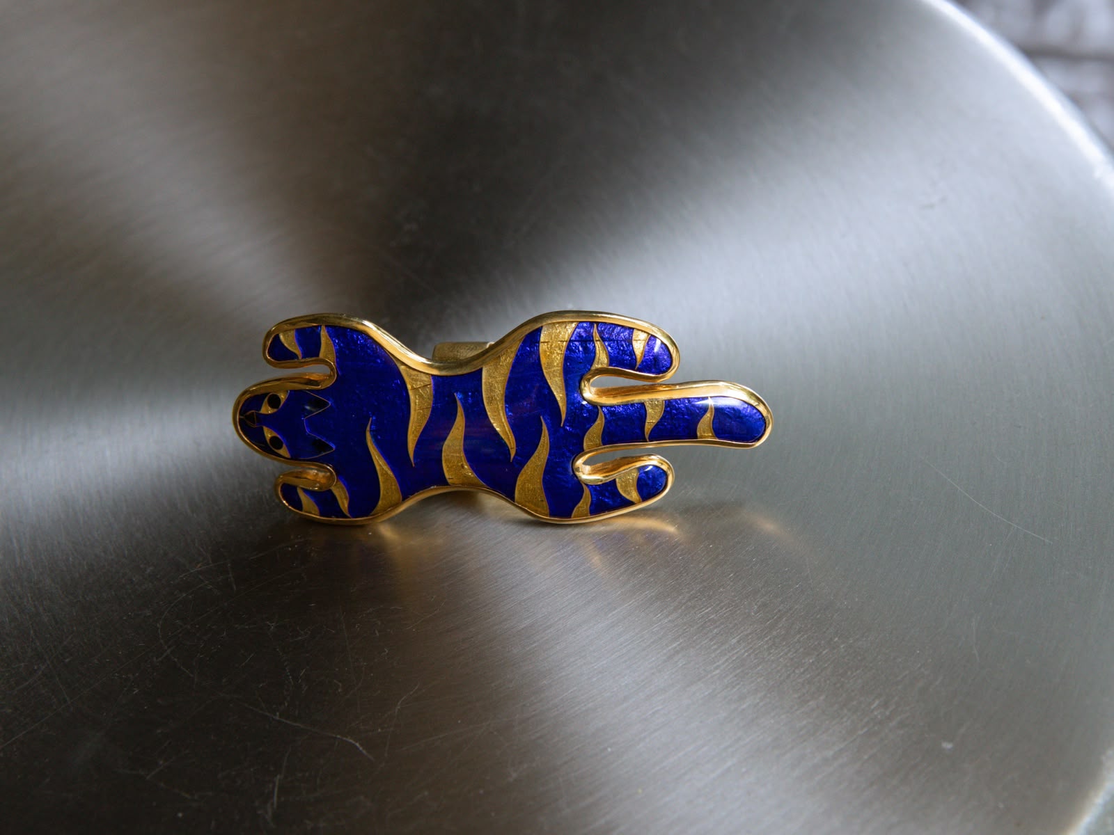 Gongli Blue  Tiger Ring