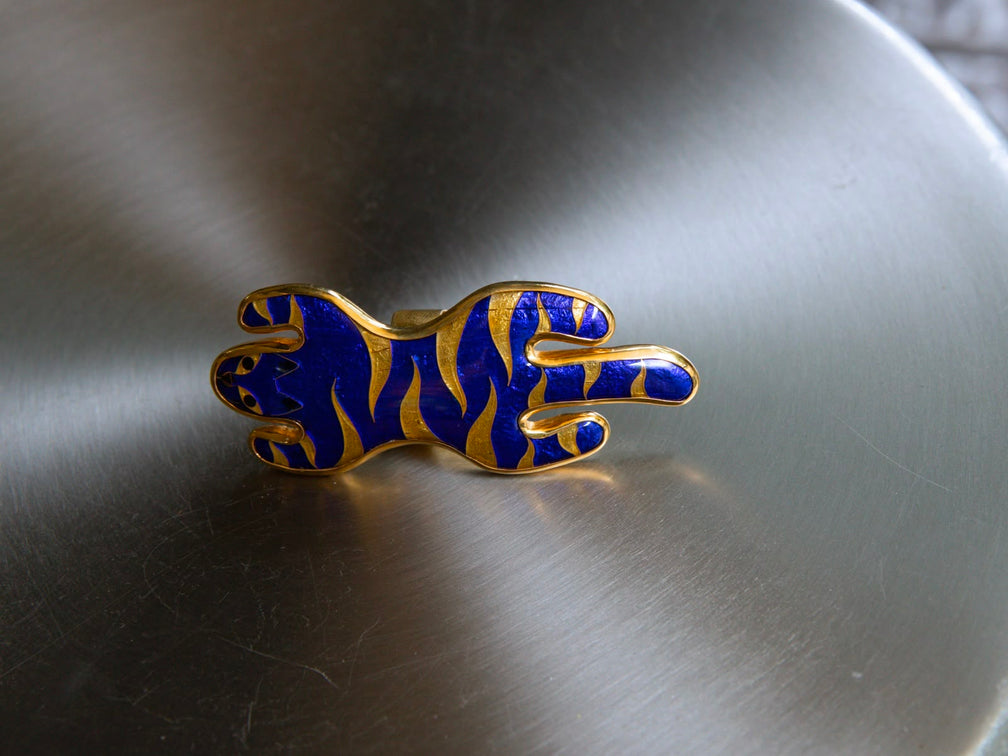 Gongli Blue  Tiger Ring