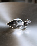 Gongli black bird ring