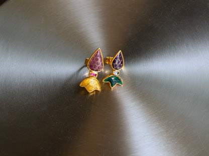 Gongli Grape Shape Small Ring