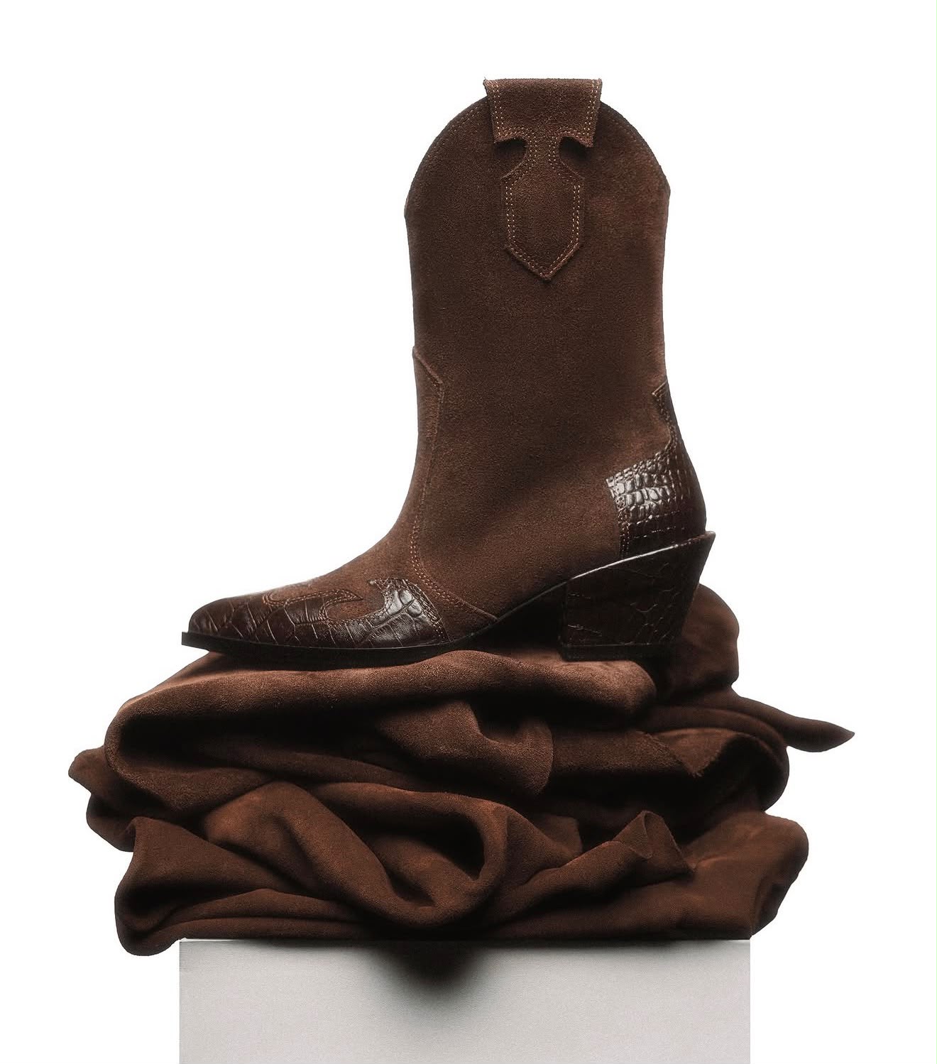 cowboy boots in brown