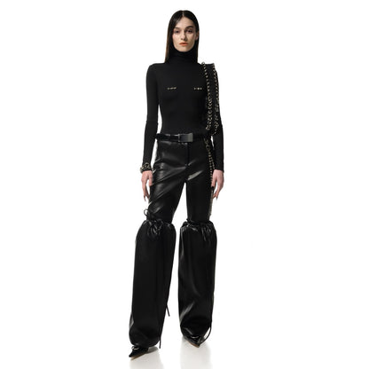 PIERCED TURTLENECK