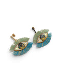 Eye earrings with lashes