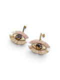 Eye earrings with lashes