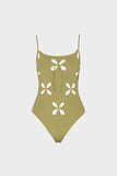 Chilla Petal One-piece with Metallic rings FERN