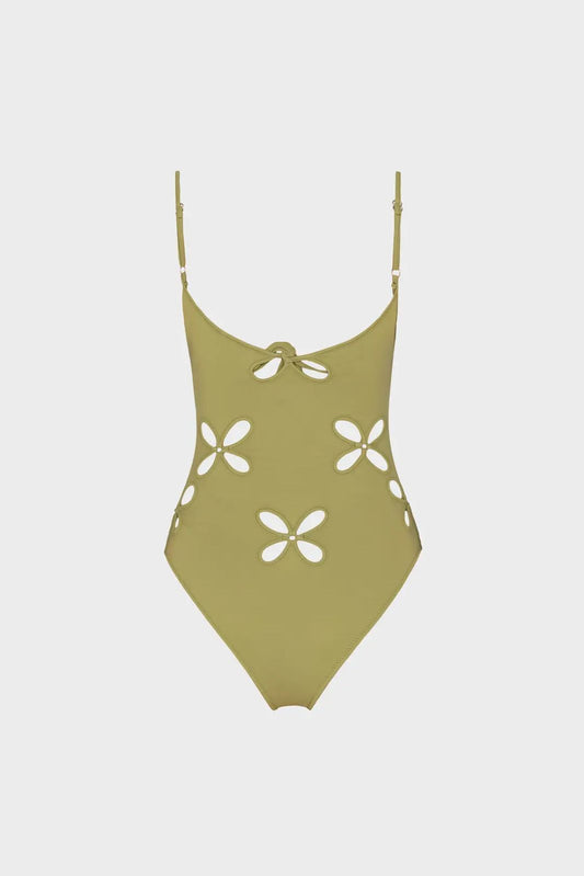 Chilla Petal One-piece with Metallic rings FERN