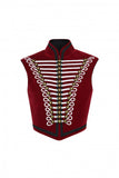 EMBELLISHED VELVET VEST