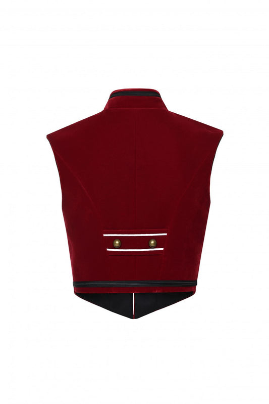 EMBELLISHED VELVET VEST