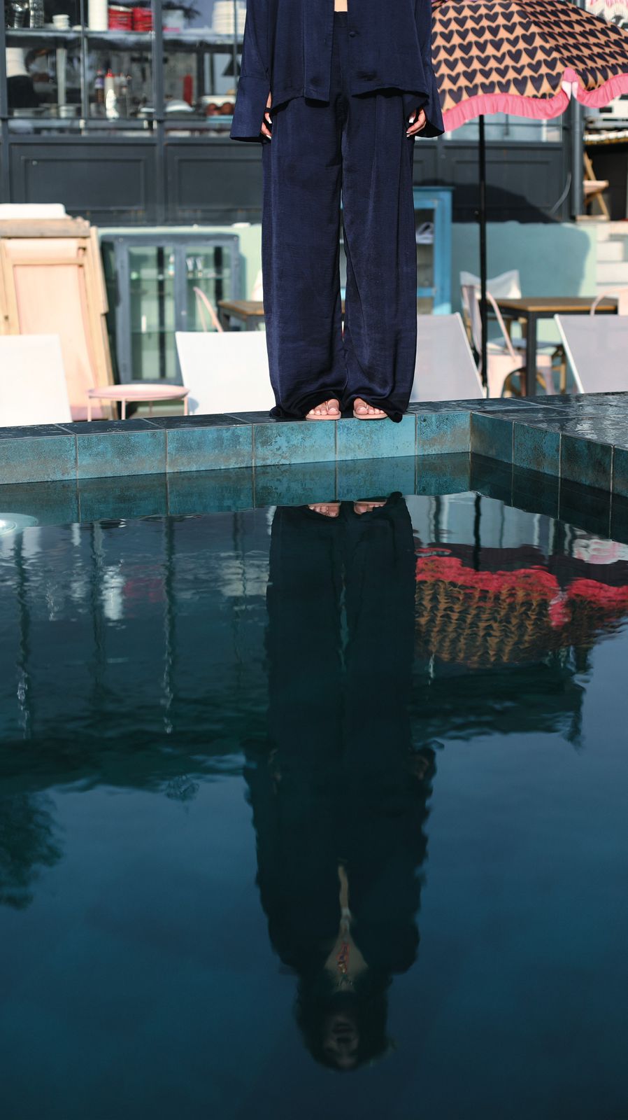 IERI Classic Navy Button-Up pajama shirt