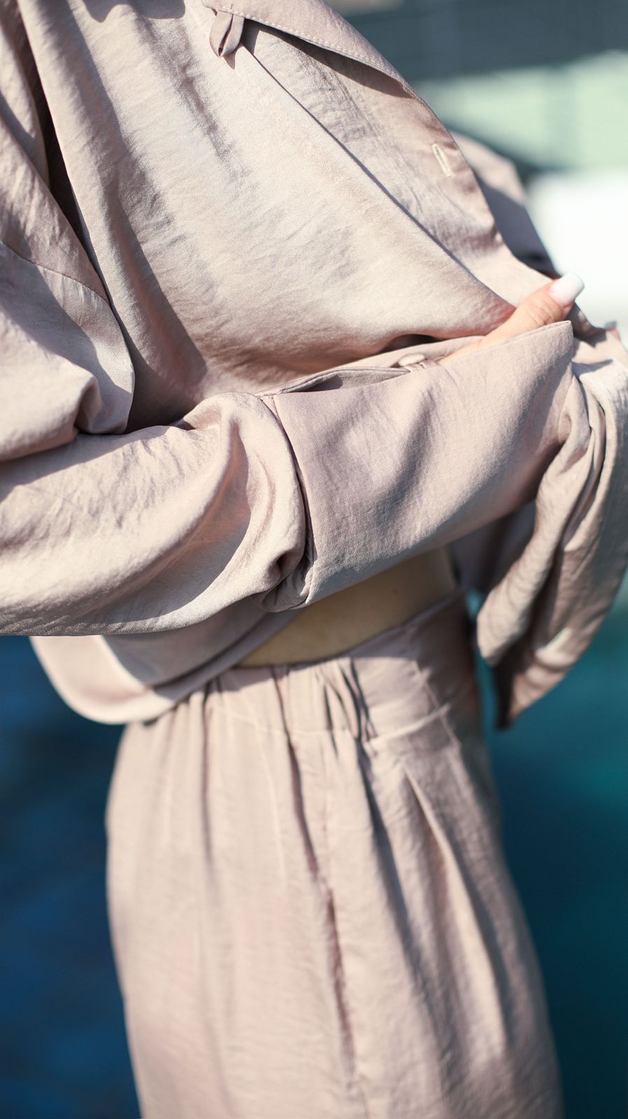 IERI Dusty mauve pajama shirt