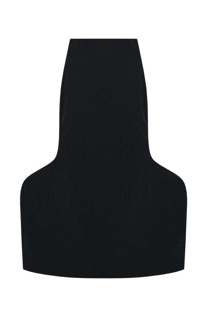 Geometric velvet maxi skirt