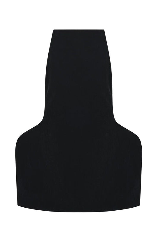 Geometric velvet maxi skirt