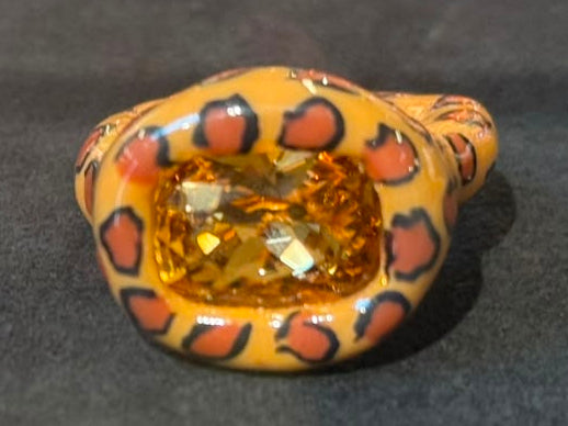 Lili archive leopard ring with different stones