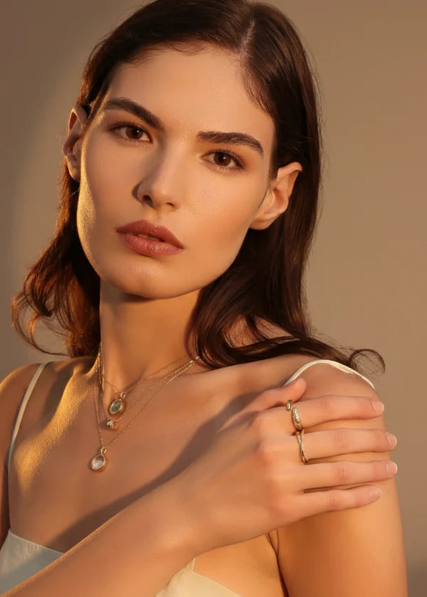 Gold Stardust Fang Ring