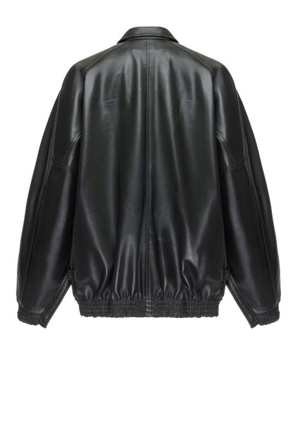Green leather jacket