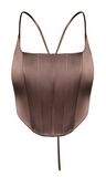 BROWN CORSET TOP